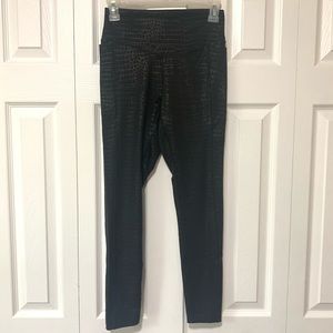 Black detailed Ankle Leggings